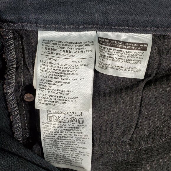 Levi's Jeans Womens mid rise skinny dark wash 'dirty' wash L32 - Picture 14 of 16